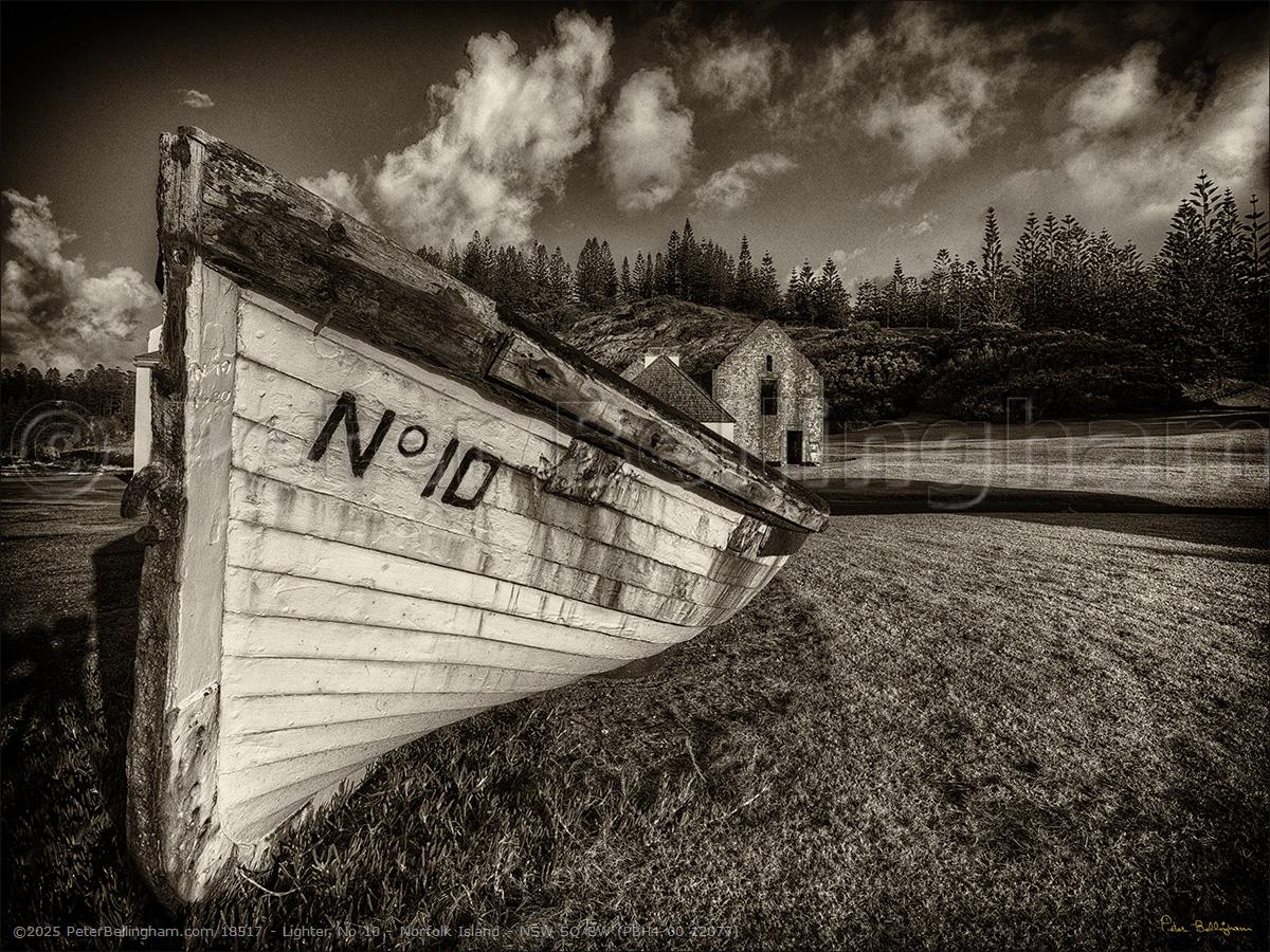 Peter Bellingham Photography Lighter No 10 - Norfolk Island - NSW SQ BW (PBH4 00 12077)